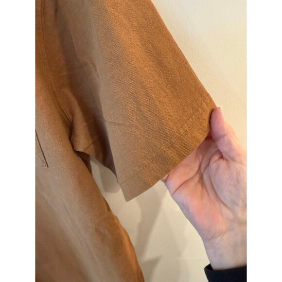 Carhartt T-Shirt Mens Large Brown Graphic Cotton Relaxed Fit Heavyweight Pocket - Picture 4 of 11